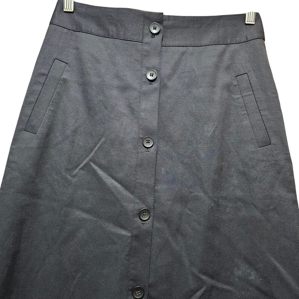 Classiques Entier Black Button-Front A-Line Skirt… - image 3